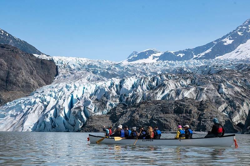Glacier Canoe Paddle & Trek